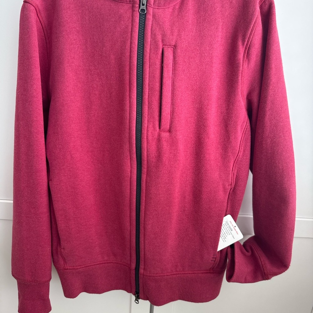 lululemon athletica Men's Red Lightweight Sweat Jacket L NWT New W Tags